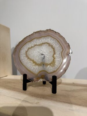 Agaat schijf op standaard