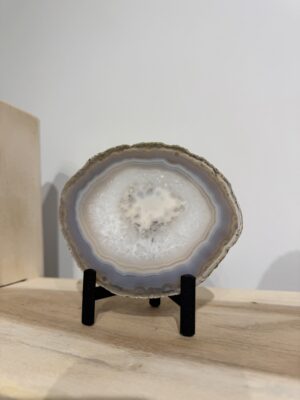 Agaat schijf op standaard